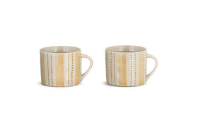 Patthar Mug - Cream & Sand - Small (Set of 2)