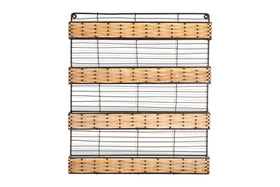 Montali Iron & Rattan Spice Rack - Natural