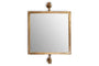Visala Swivel Wall Mirror - Antique Brass