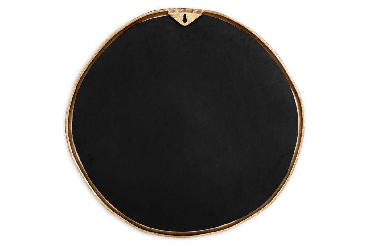 Mchanga Organic Shape Mirror - Antique Brass