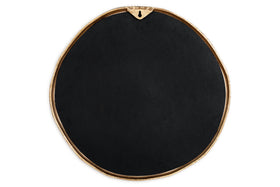 Mchanga Organic Shape Mirror - Antique Brass
