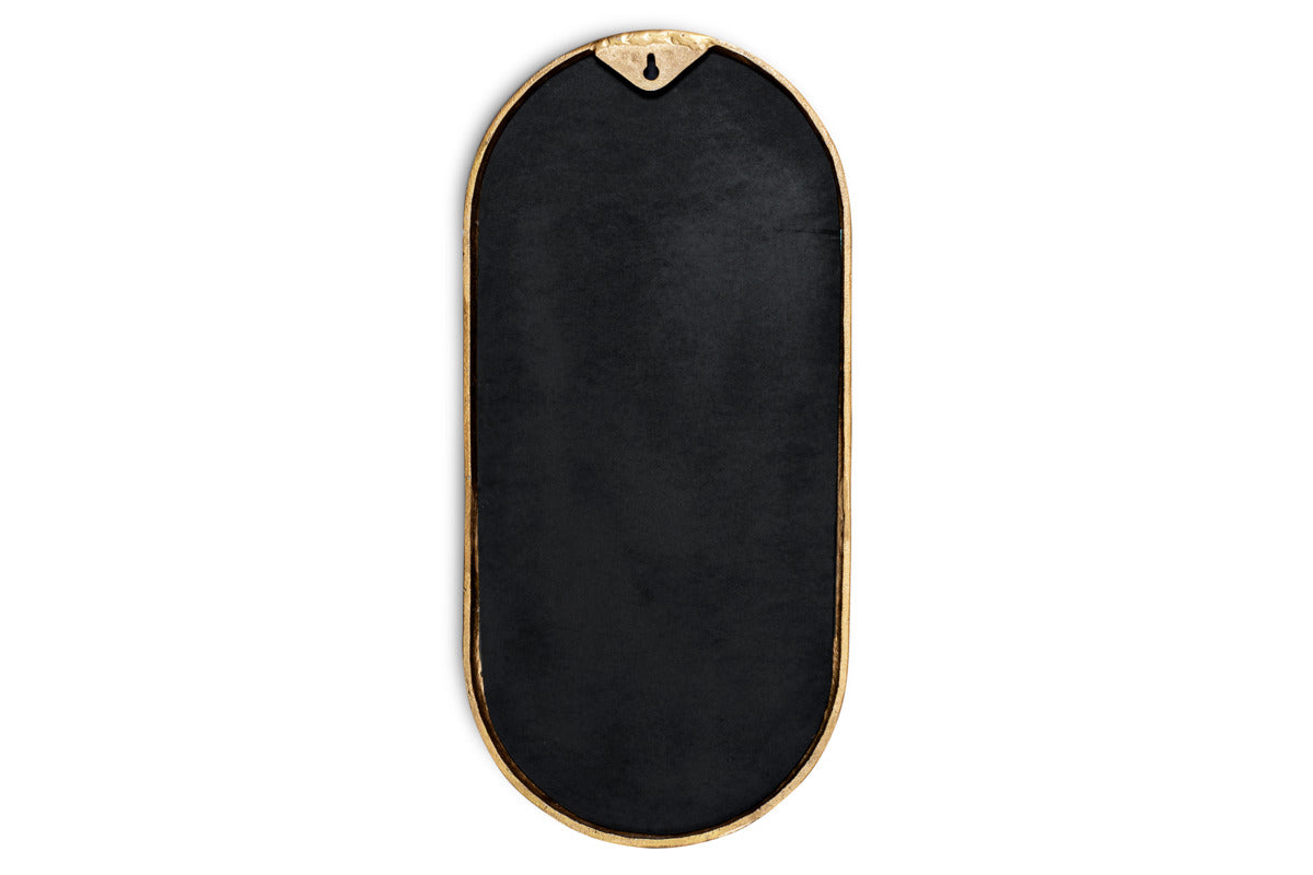Mbwa Oval Mirror - Antique Brass