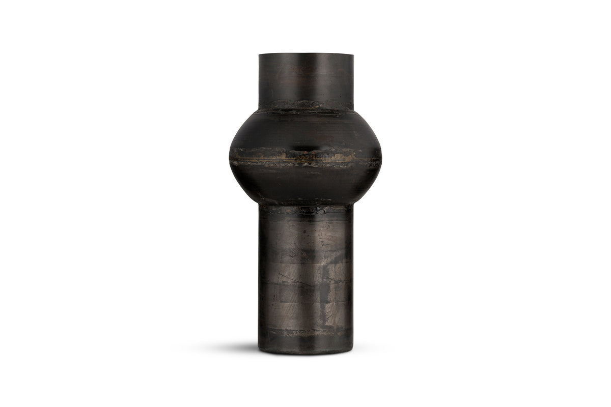 Endo Reclaimed Iron Vase - Aged Black