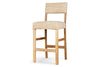Zoha Cotton & Jute Upholstered Counter Chair - Natural