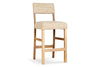 Zoha Cotton & Jute Upholstered Counter Chair - Natural