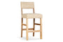 Zoha Cotton & Jute Upholstered Counter Chair - Natural