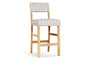 Nidhi Linen Upholstered Counter Chair - Natural