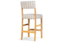 Nidhi Linen Upholstered Counter Chair - Natural