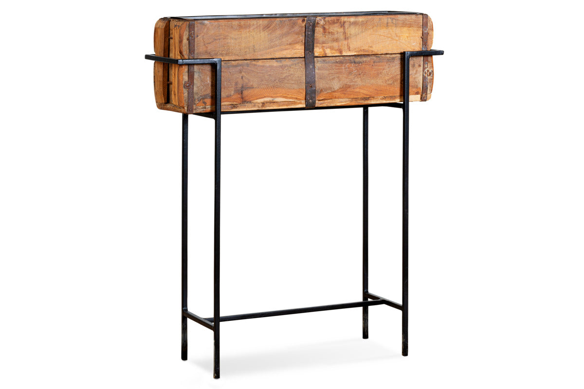 Amazzi Indoor Planter Stand - Natural & Black