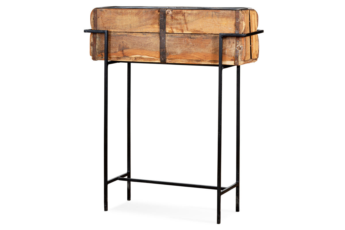 Amazzi Indoor Planter Stand - Natural & Black