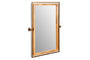 Mar Swivel Wall Mirror - Antique Brass & Natural