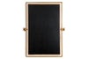 Mar Swivel Wall Mirror - Antique Brass & Natural