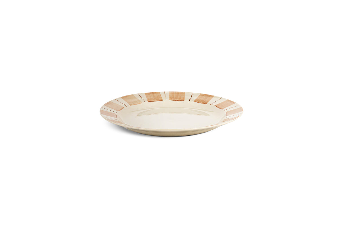 Patthar Side Plate - Cream & Clay