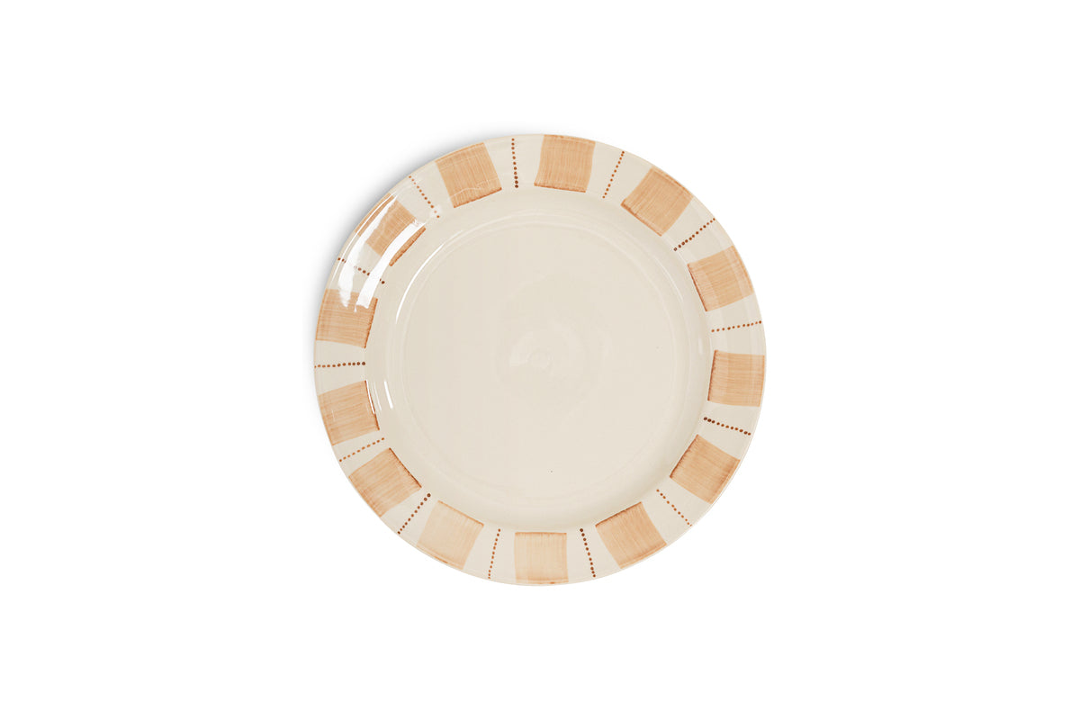 Patthar Side Plate - Cream & Clay