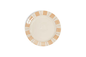 Patthar Side Plate - Cream & Clay
