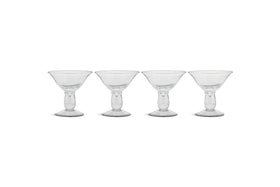 Sooraj Champagne Coupe - Clear - (Set of 4)