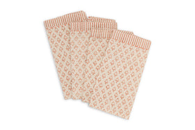 Peplu Block Print Napkin - Terracotta - (Set of 4)