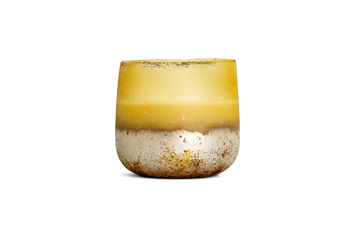 Oakmoss & Rose 1 Wick Scented Candle - Yellow