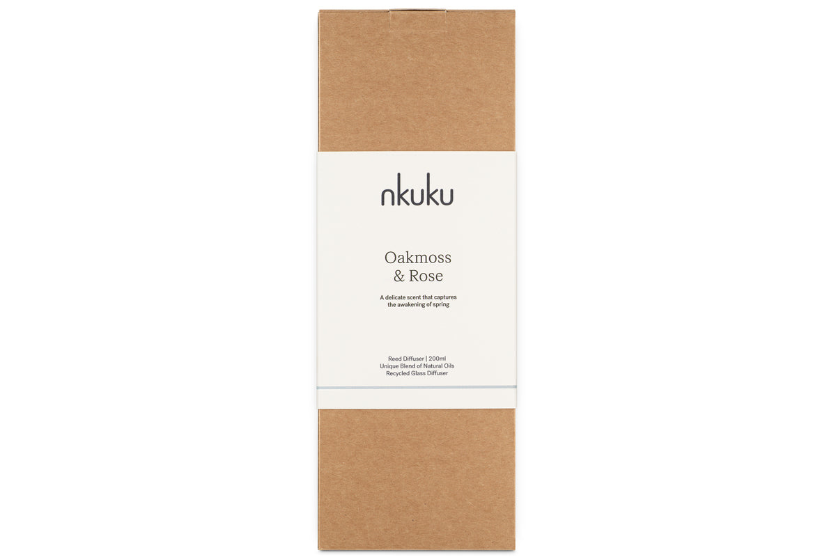 Oakmoss & Rose Scented Reed Diffuser - Yellow