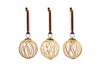 Bayana Woven Baubles - Natural & Clear (Set of 3)
