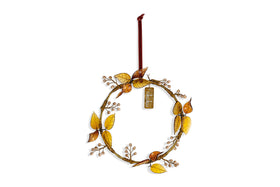 Parili Glass Wreath - Small - Ochre - Small