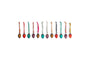 Oko Mini Drop Baubles - Mixed Matt (Set of 12)