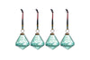 Tamti Baubles - Teal Crackle (Set of 4)