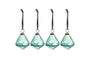 Tamti Baubles - Teal Crackle (Set of 4)