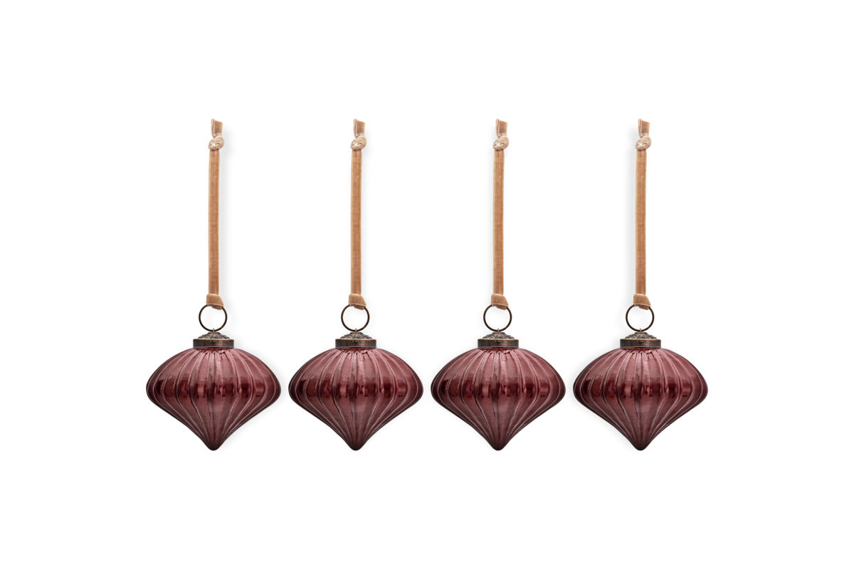 Nagala Baubles - Merlot (Set of 4)