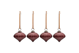 Nagala Baubles - Merlot - (Set of 4)