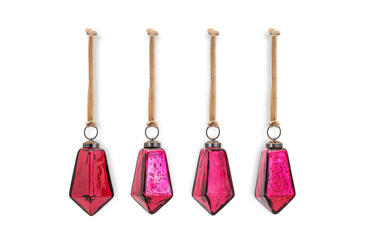 Ratnam Baubles - Mixed Merlot - (Set of 4)