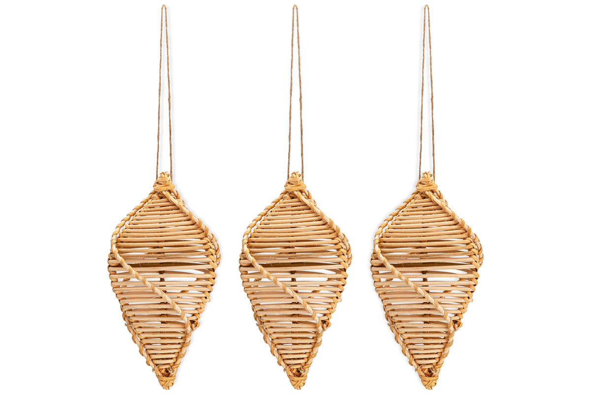 Sempala Wicker Baubles - Natural (Set of 3)