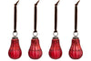 Pannee Drop Baubles - Merlot (Set of 4)