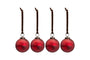 Pannee Round Baubles - Merlot (Set of 4)
