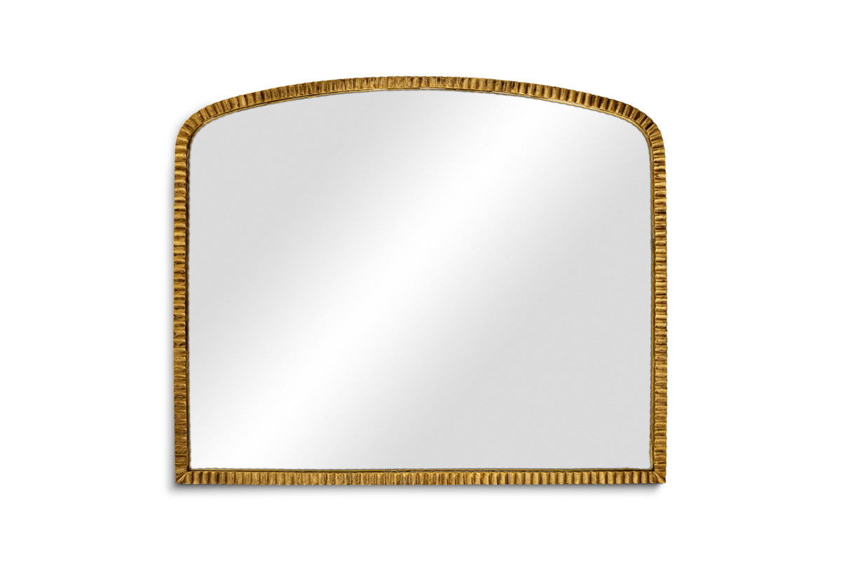 Juhli Arched Mirror - Aged Antique Brass - Large