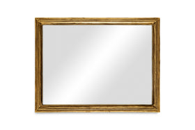 Yamuna Rectangular Mirror - Aged Antique Brass