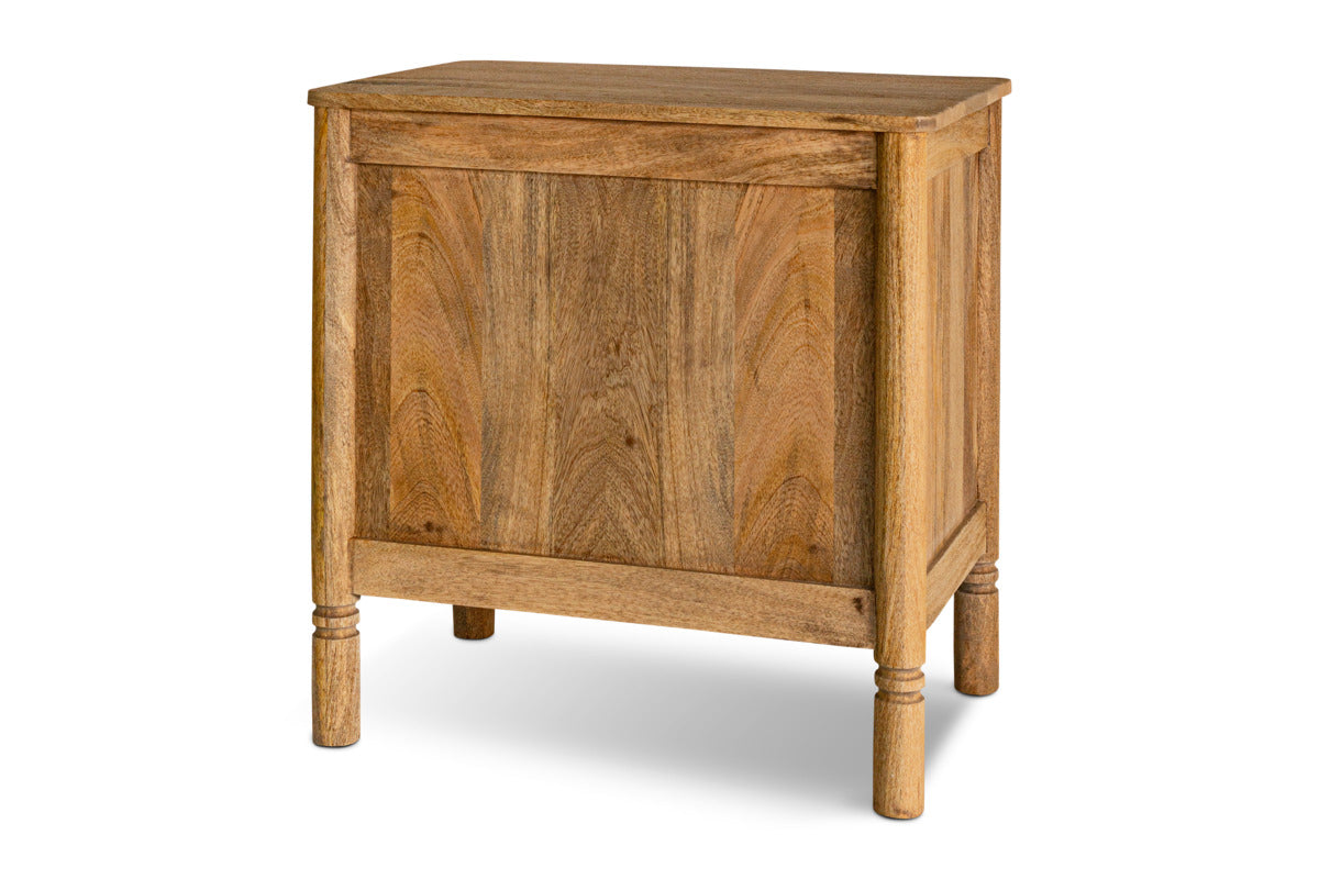 Sri Mango Wood Bedside Table - Natural