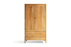 Sri Mango Wood Wardrobe - Natural