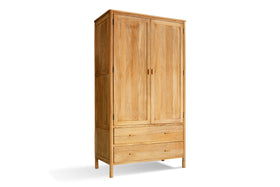 Sri Mango Wood Wardrobe - Natural