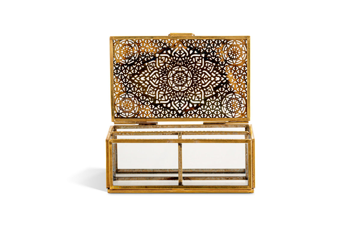 Kijang Jewellery Box - Brass & Clear