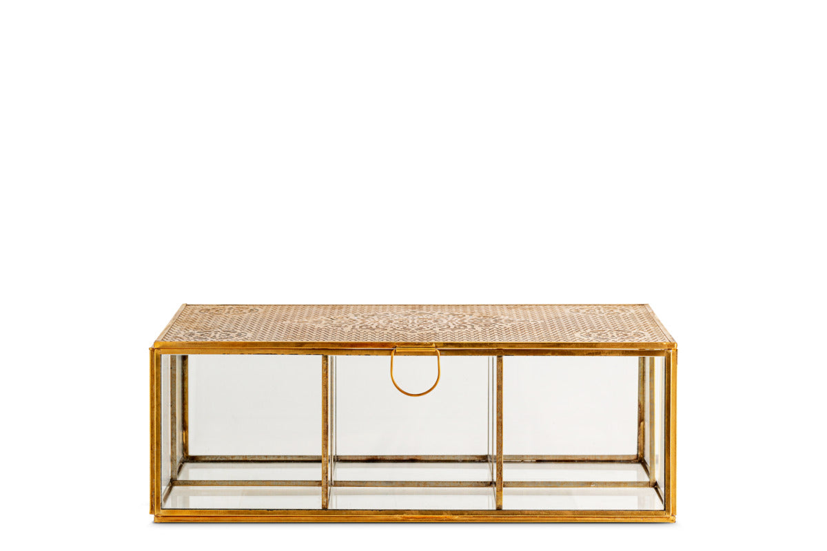 Kijang Jewellery Box - Brass & Clear