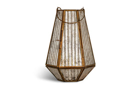 Igbo Lantern - Brass & Clear
