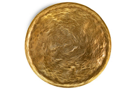 Oorja Round Tray - Brass