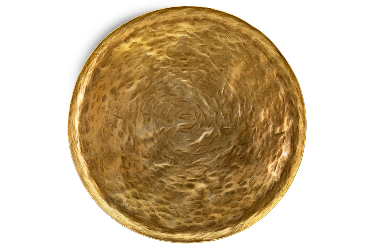 Oorja Round Tray - Brass