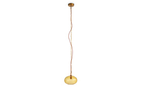 Otoro Recycled Glass Pendant - Honey - Small Round