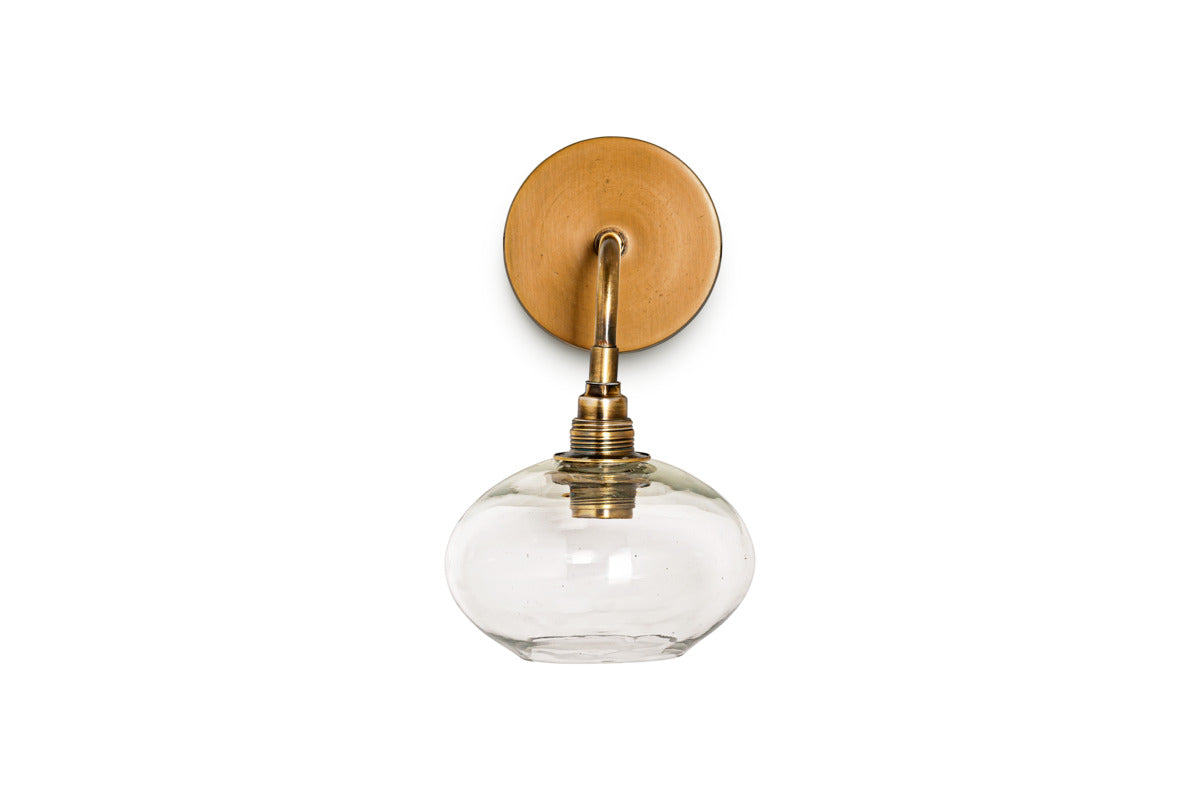 Otoro Recycled Glass Wall Light - Clear