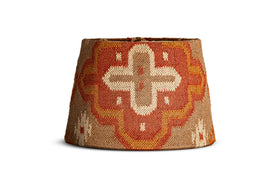 Yatra Jute Kilim Lampshade - Rust & Natural - Large