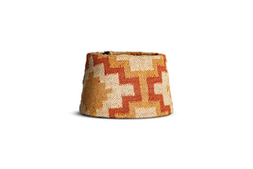 Shanto Jute Kilim Lampshade - Rust & Natural - Medium