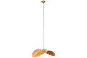 Essubi Raffia Organic Weave Pendant - Natural