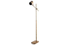 Thenkara Directional Floor Lamp - Antique Brass